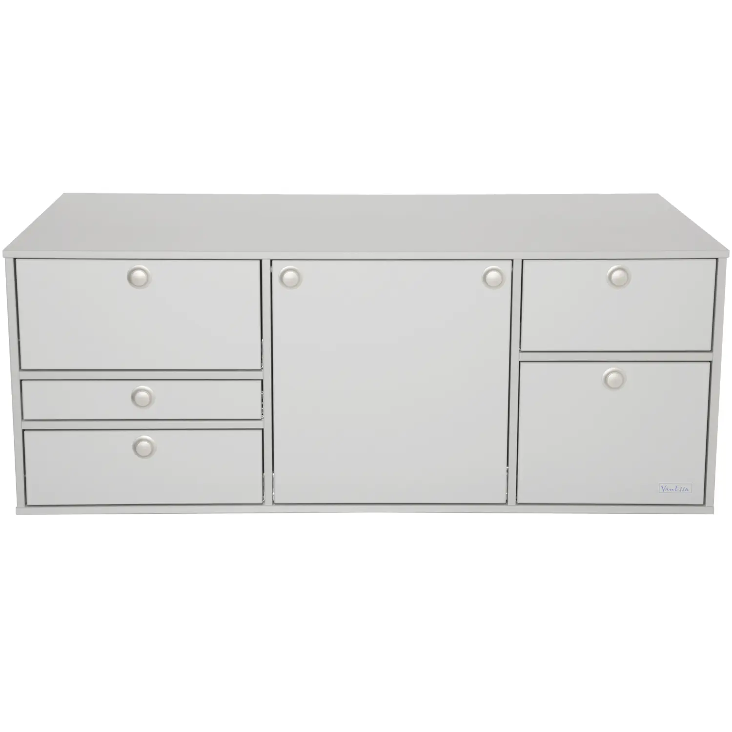 VanEssa Heckkueche niedrig Korpus-Silber Front-Silber geschlossen