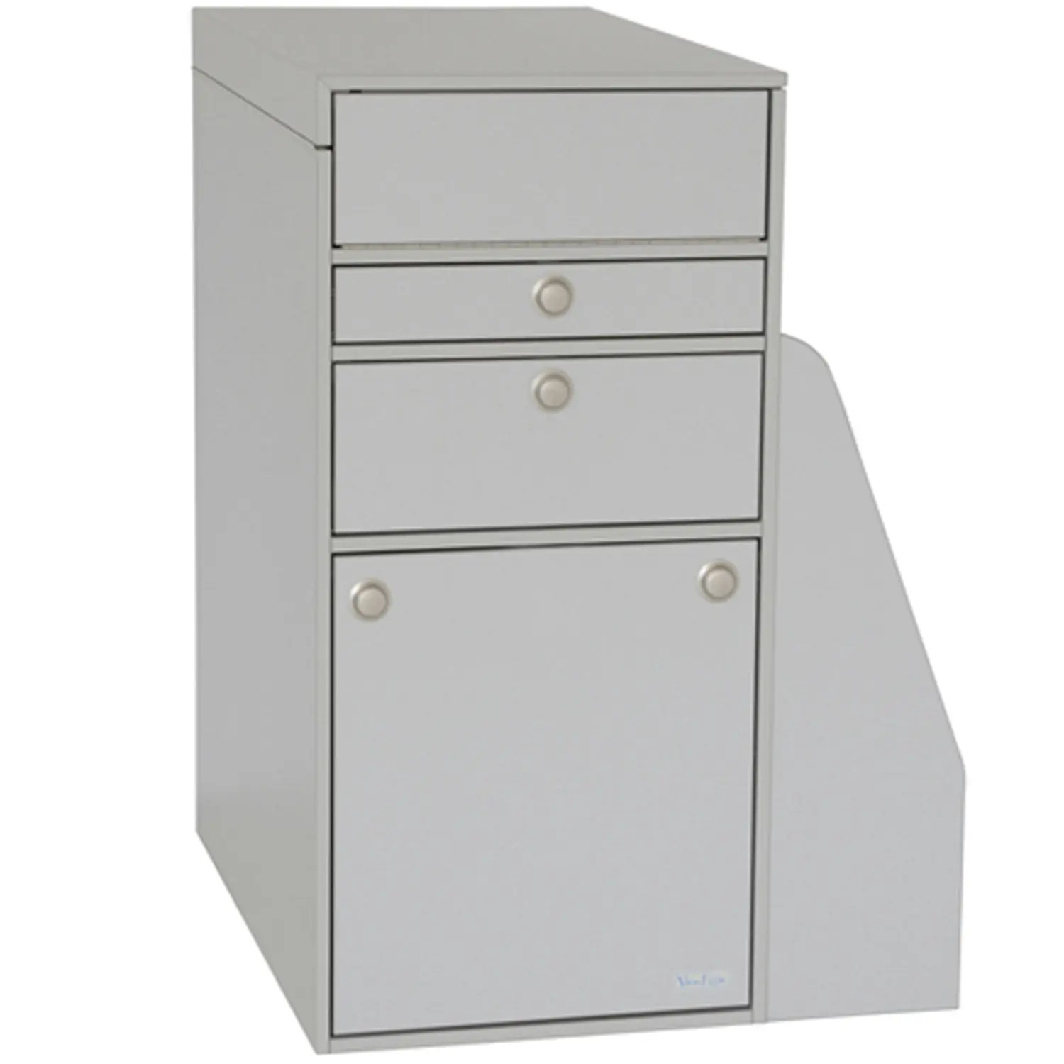 Oslo kitchen module silver silver closed