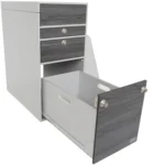 Oslo Kuechenmodul Silber Swiss Stauraumeinsatz