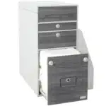 Oslo Kuechenmodul Silber Swiss WC halboffen