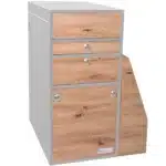 Oslo Kuechenmodul Silber Wildeiche geschlossen