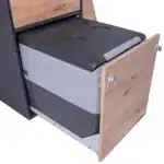 Oslo Kuechenmodul graphit Wildeiche mit Kuehlbox Dometic CF-35 Detail