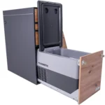 Oslo Kuechenmodul graphit Wildeiche Kuehlbox CF-35 offen