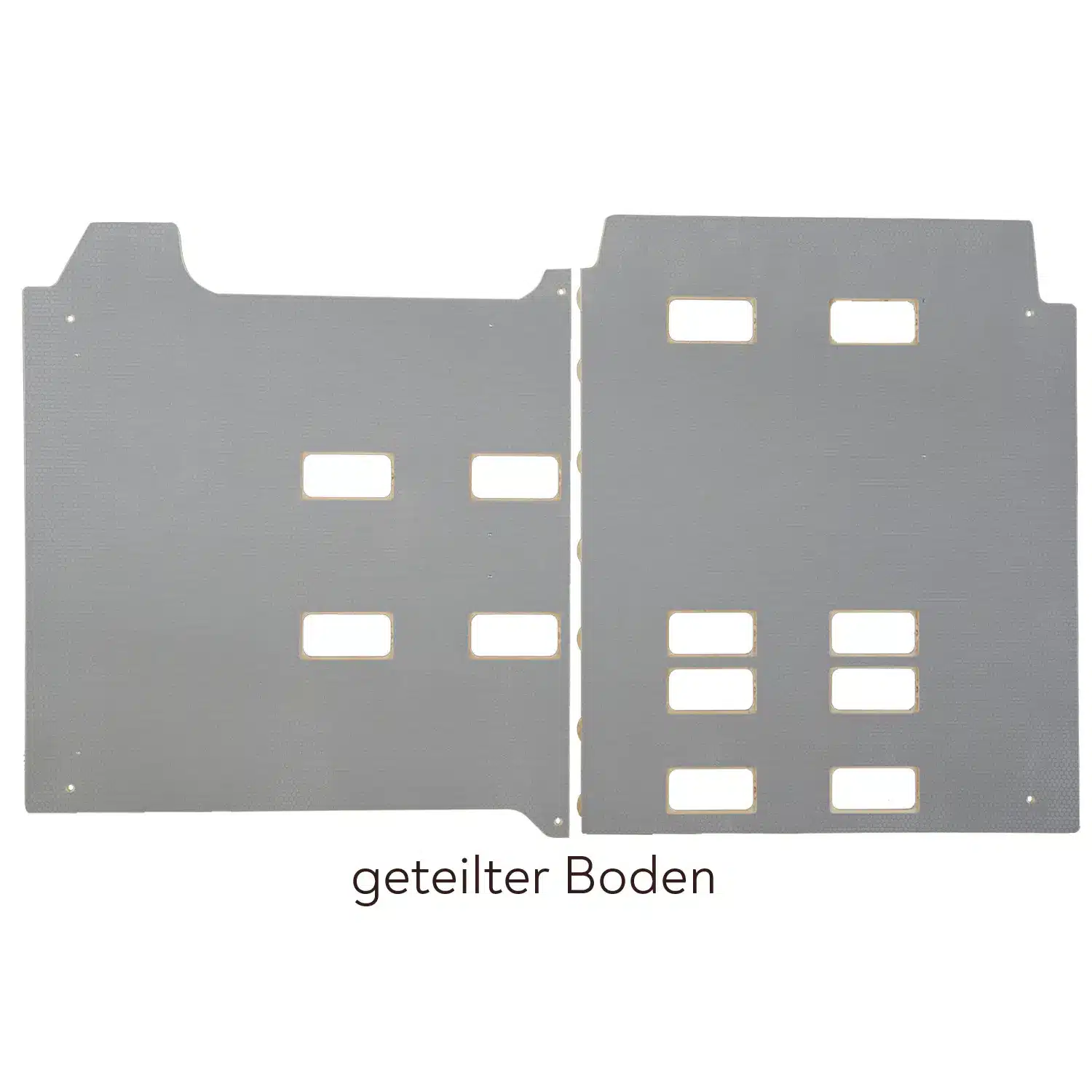 Fahrzeugboden fuer VW Transporter und Caravelle T5 T6 geteilte Bodenplatte