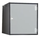 Aufsatzschrank graphit Silber geschlossen