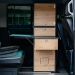 Aufsatzschrank graphit Wildeiche fuer VanEssa Innenraummodul im VW Bus T5 T6