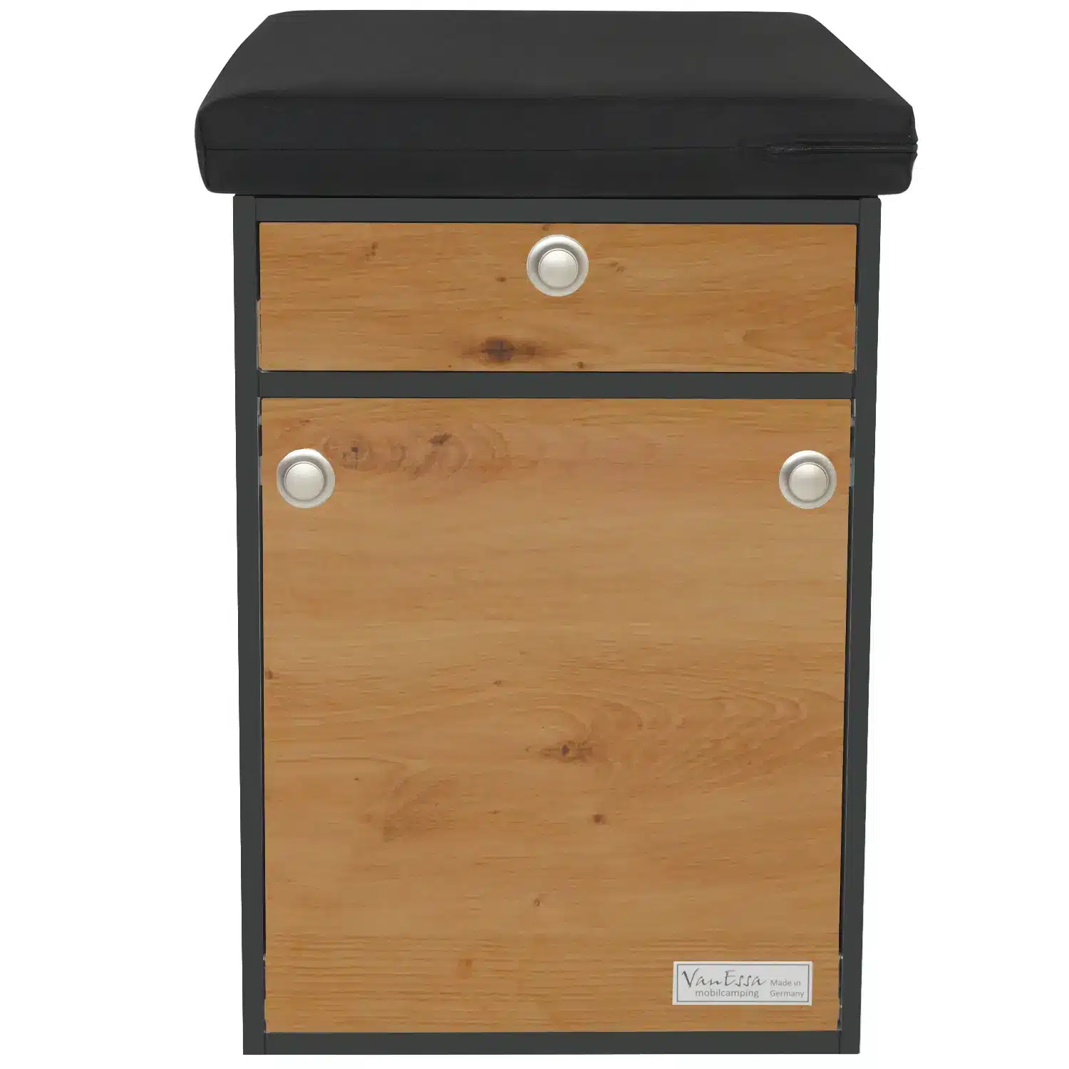 Bettverlaengerung Innenraummodul Korpus-Graphit Wildeiche Frontal