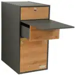 Modulturm WC carcass graphite wild oak with pull-out table