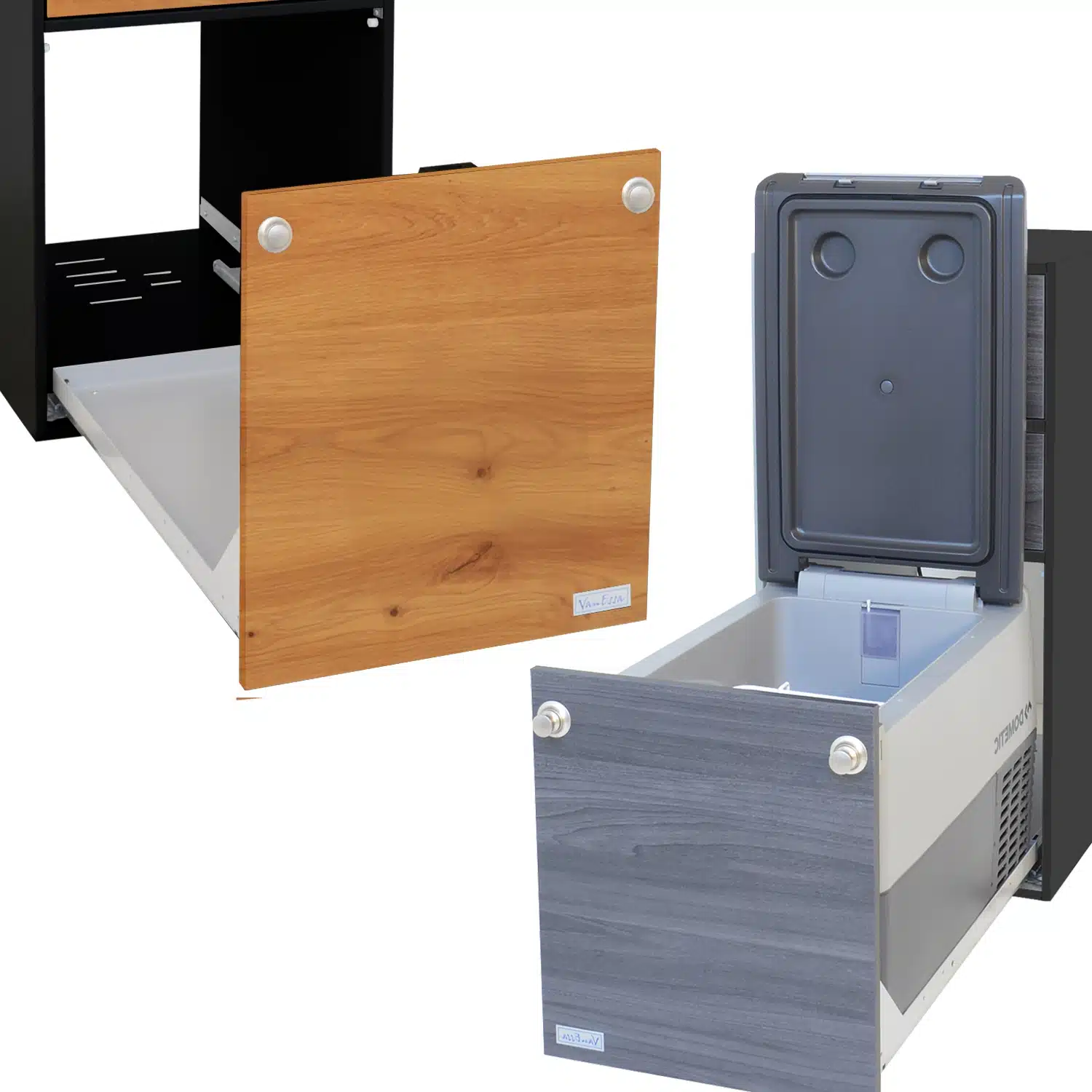 Modulturm carcass graphite detail cool box pull-out