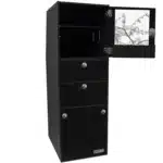 Modulturm WC body graphite black matt with open top