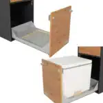 Modulturm carcass graphite Detail WC pull-out Trelino