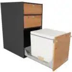 Modulturm WC body graphite wild oak with Trelino closed