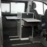 Modulturm Korpus-silber Schwarz-matt im Vivaro Trafic Primastar NV300 mit Tischen