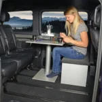 VanEssa Staubox im Mercedes Van beim Kaffeekochen