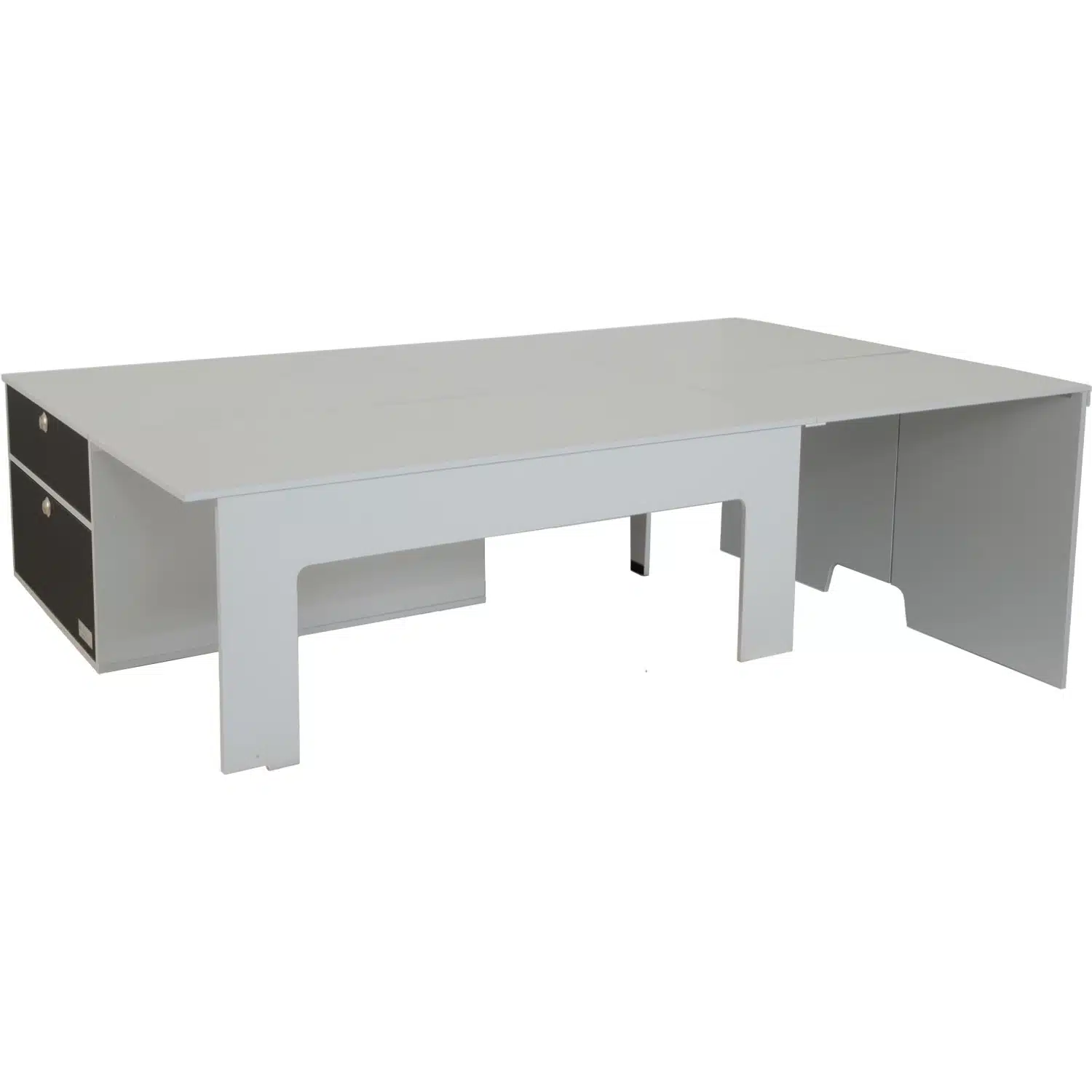 Drawer single bed with double bed extension for Caddy Maxi 5 and Ford Grand Tourneo Connect 3