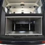 Ford Custom short wheelbase sleeping system until 2023 Rear view of load compartment