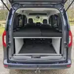 Split sleeping system Kangoo Citan Townstar rear view
