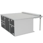 Schlafsystem zur Küche Dacia Dokker Packzustand ohne Matratze