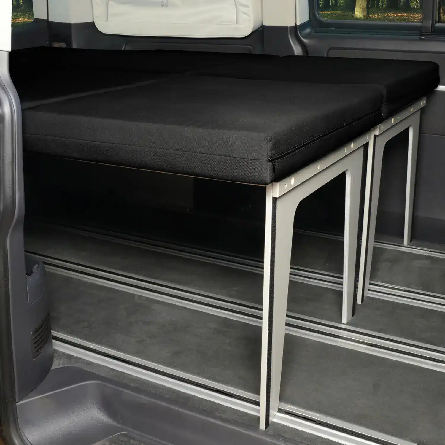 VanEssa sleeping system Surfer split VW T5 / T6 / T6.1 mounted in Multivan