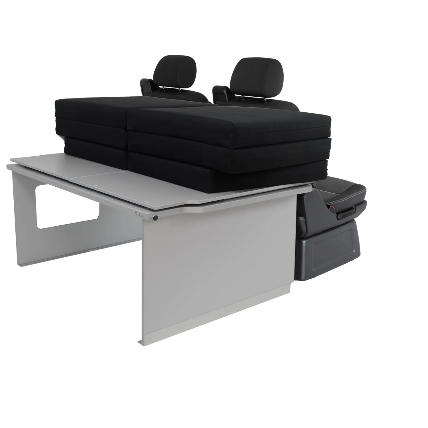 VanEssa sleeping system Surfer split VW T5 / T6 / T6.1 packed with seats