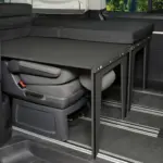 Schlafsystem Surfer geteilt VW T5 T6 Multivan Beach seitlich Schlafboards aufgebaut
