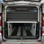 Sleeping system Surfer Vivaro B Life and Trafic Spaceclass rear view Packing status