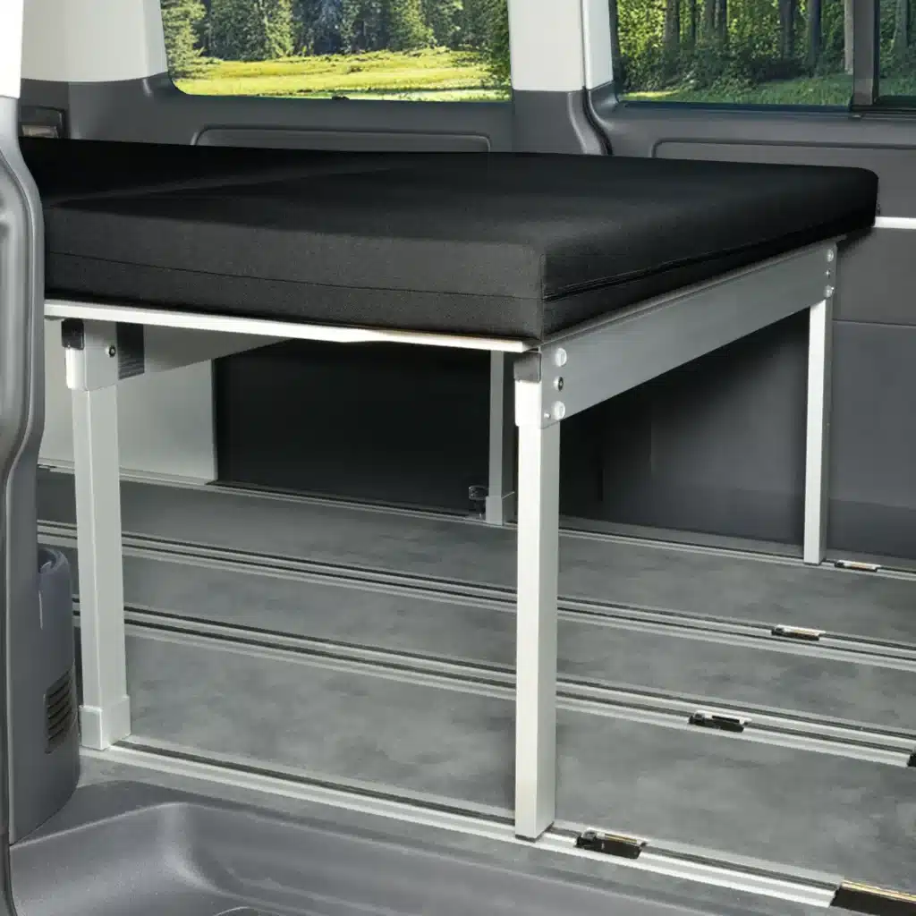 Sleeping system van VW T5 T6 sideways without rear seats