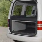 Schlafsystem VW Caddy 3/4 Heckansicht