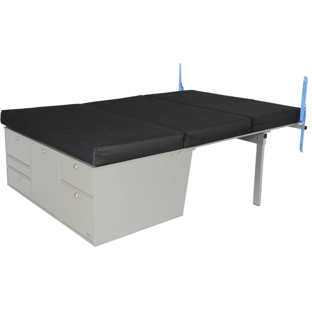 Berlingo II Partner Tepee sleeping system set up as a rear kitchen