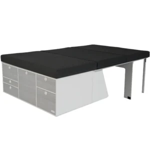 Schlafsystem zur Heckkueche Berlingo III Rifter Proace City Verso Combo E aufgebaut