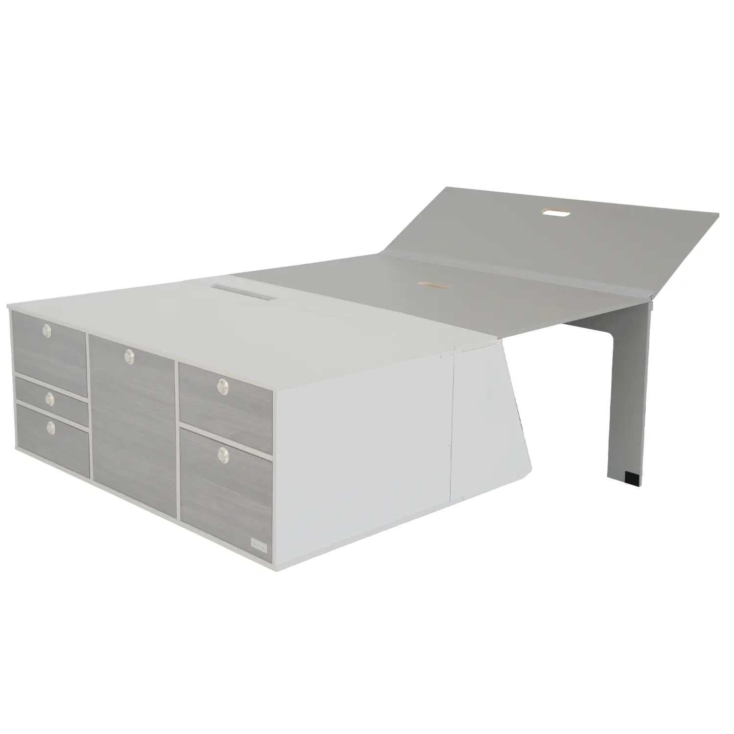 Schlafsystem zur Heckkueche Berlingo III Rifter Proace City Verso Combo E halb Schlafboard falten