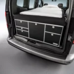 Schlafsystem zur Küche Kangoo III Citan II mit Heckkueche schwarz-matt