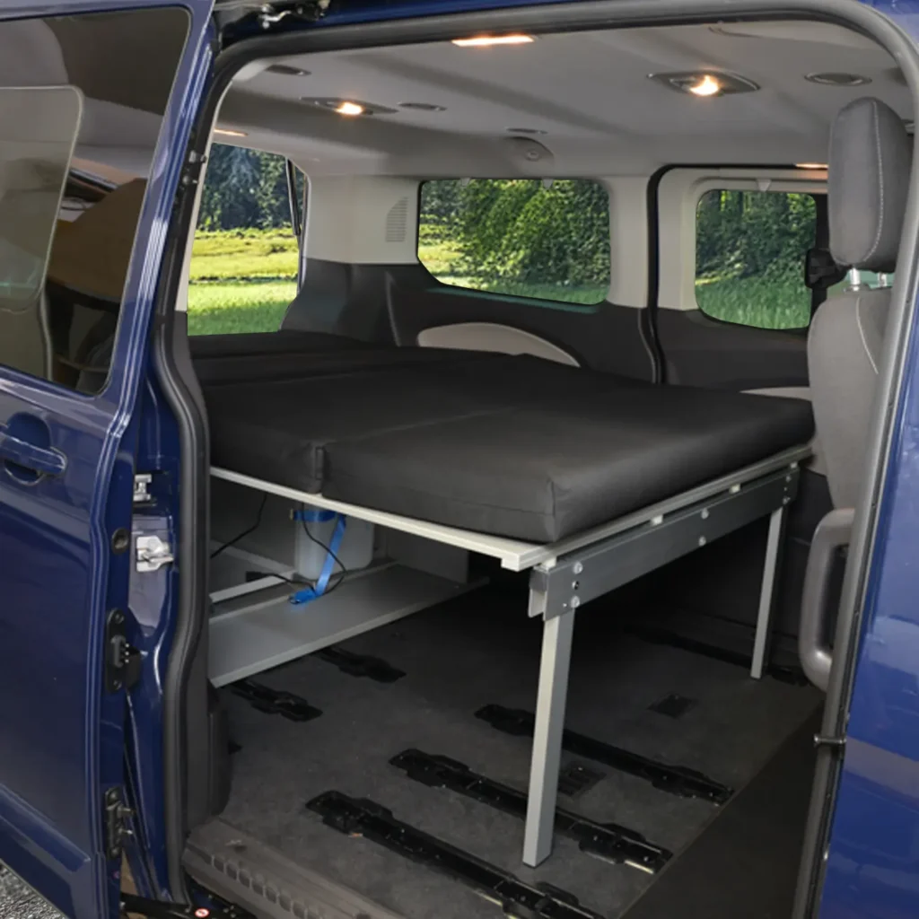 Sleeping system for rear kitchen Ford Custom up to 2023 L1 side view