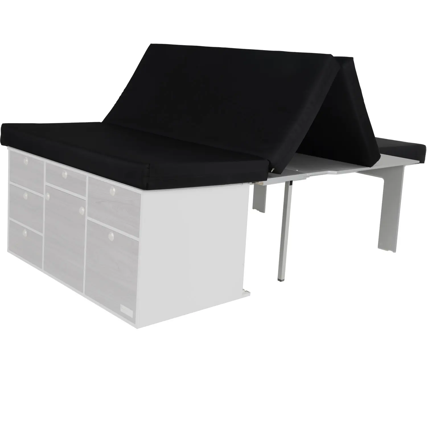 Surfer sleeping system for kitchen folding mattress