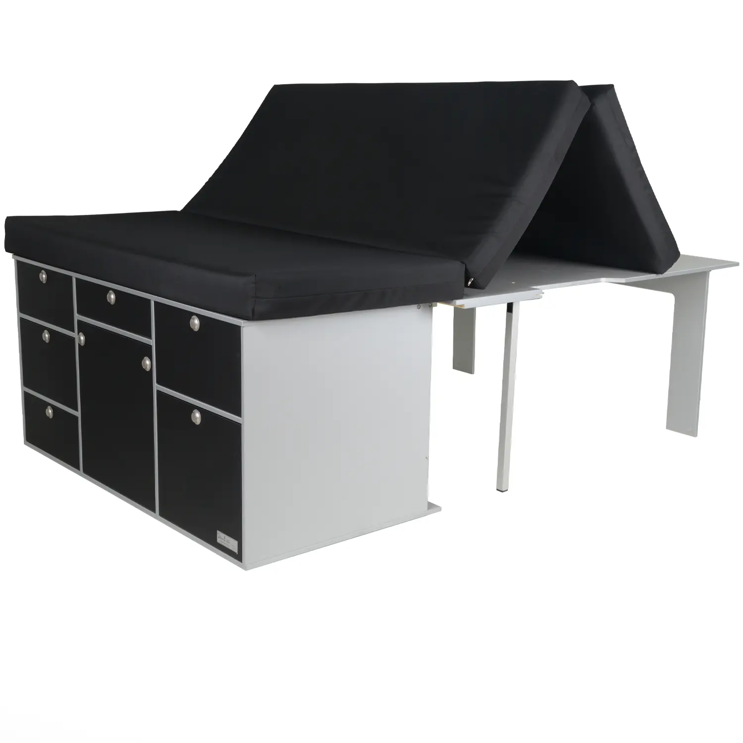 Schlafsystem Surfer zur Heckkueche Ford Custom Faltmatratze