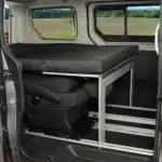 Surfer sleeping system for Vivaro B Life kitchen and Trafic Spaceclass side view