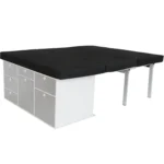 Schlafsystem Van zur Kueche aufgebaut