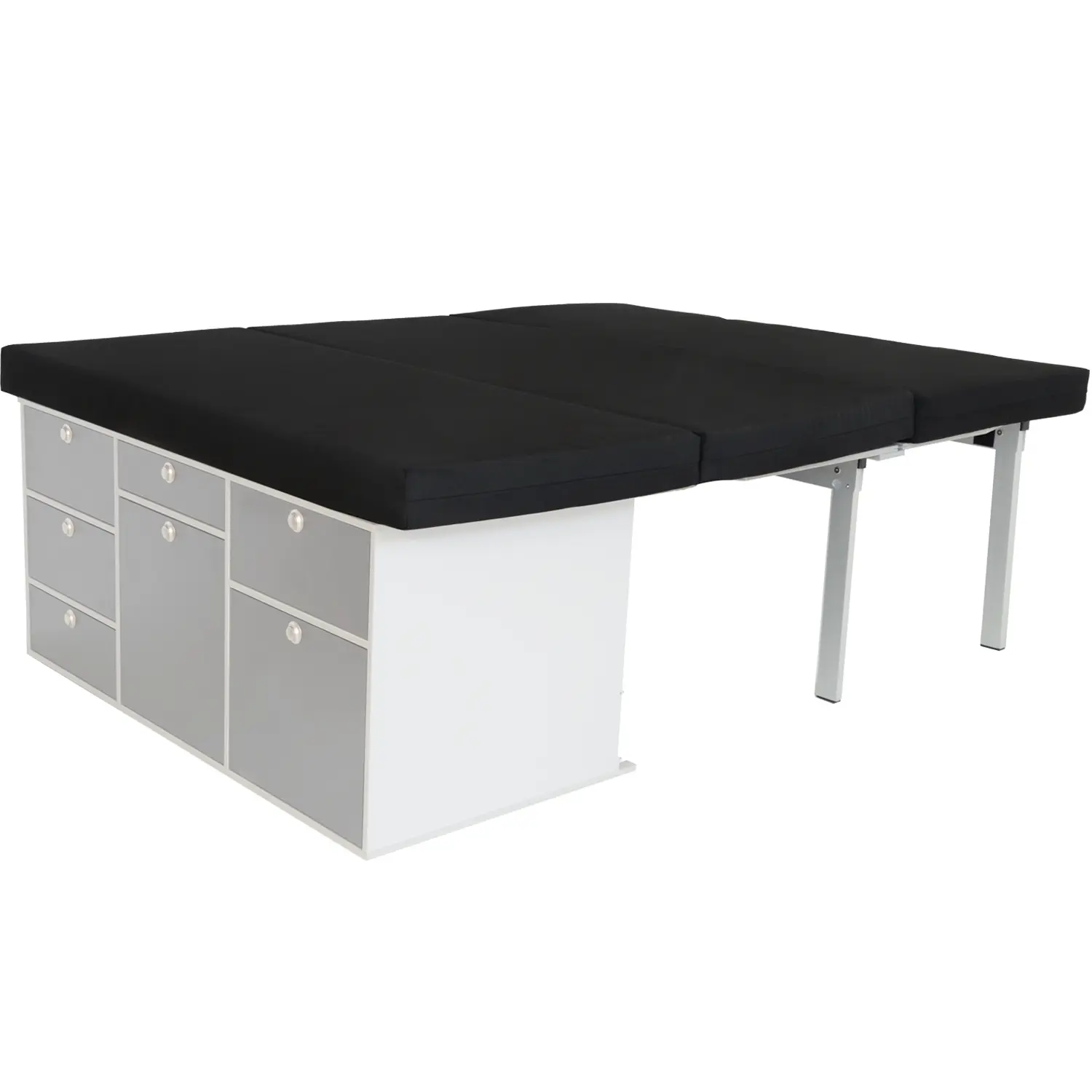 Schlafsystem Van zur Kueche aufgebaut