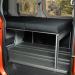 Sleeping system for rear kitchen Surfer VW T7 Multivan Beach side view