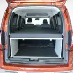 VanEssa sleeping system Renault Kangoo rear view