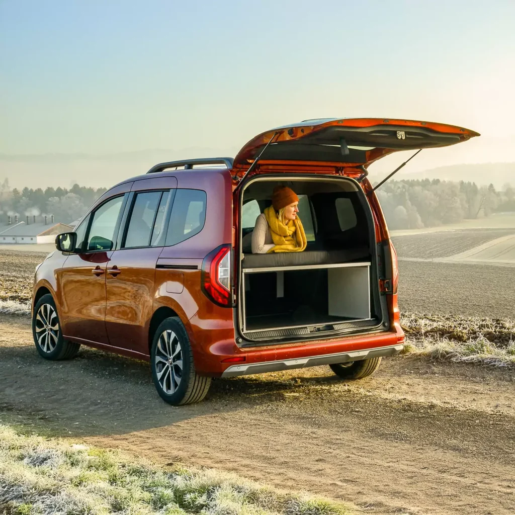 VanEssa sleeping system Renault Kangoo in winter