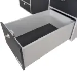 Heckkueche Silber Schwarz-matt Ausstellungsstueck untere Stauschublade