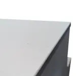 Heckküche Korpus Silber Front Bulli Sonderverkauf B-Ware Macken auf Küchendeckel