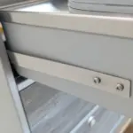 Heckküche Korpus Silber Front Bulli Sonderverkauf B-Ware Rückschubsperre