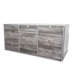 Heckküche Korpus Silber Front Bulli Sonderverkauf B-Ware