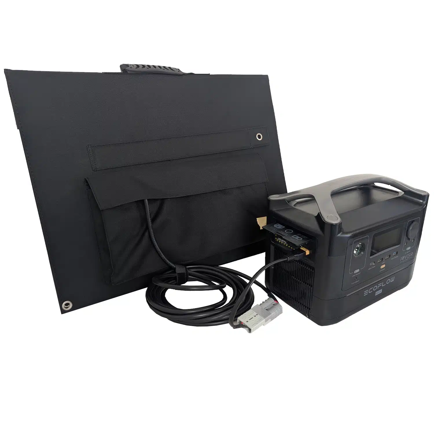 Wattstunde Sunfolder Faltmodul Solar 140Wh Anschluss an Powerbank Ecoflow
