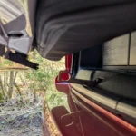 VanEssa tailgate hook for tailgate VW T5 T6 Beach half closed