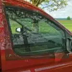 Pot magnets on mosquito net on VW Caddy