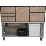 VanEssa Einbautrolley mit VanEssa Kueche und Campingzubehoer