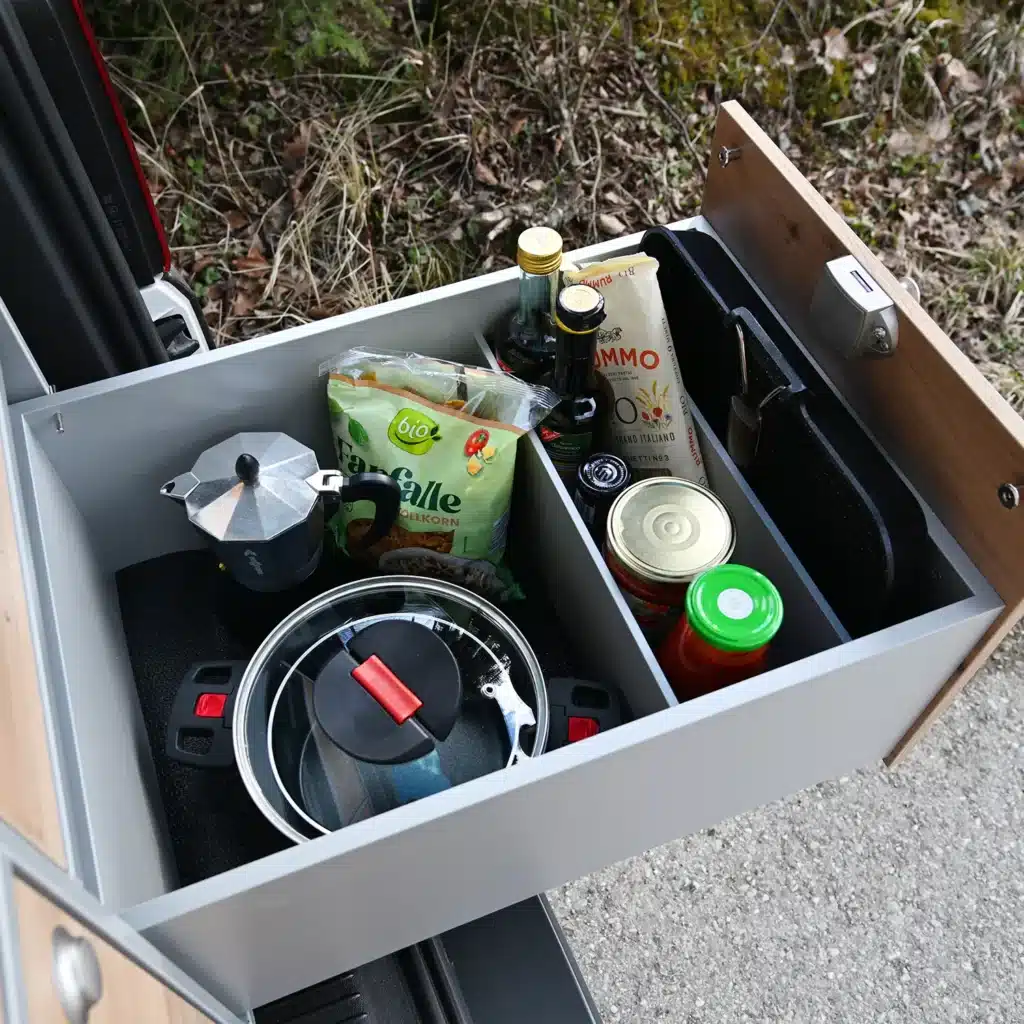 Unterteilungsfächer Silber für VanEssa Heckküche Silber